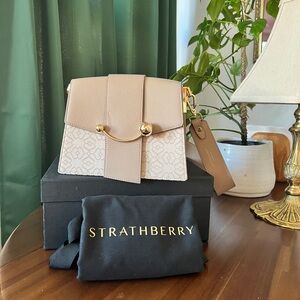 Strathberry Box Crescent Bag